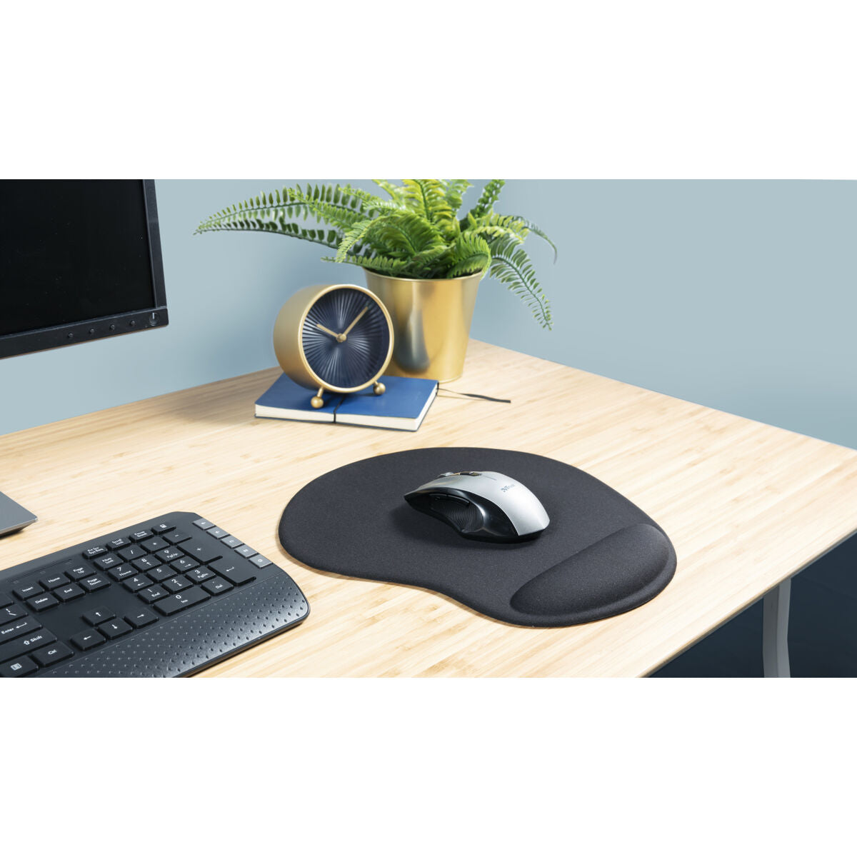 TRUST Tapis de souris ergonomique BIGFOOT XL - noir