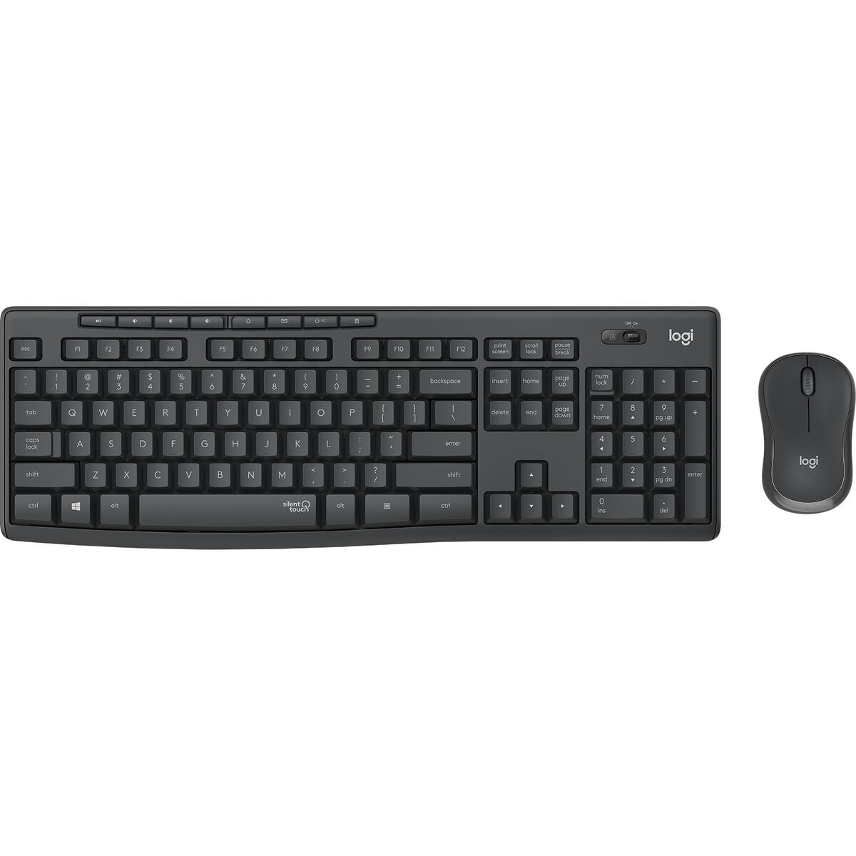 MK295 Silent Wireless Combo GRAPHITE NLB