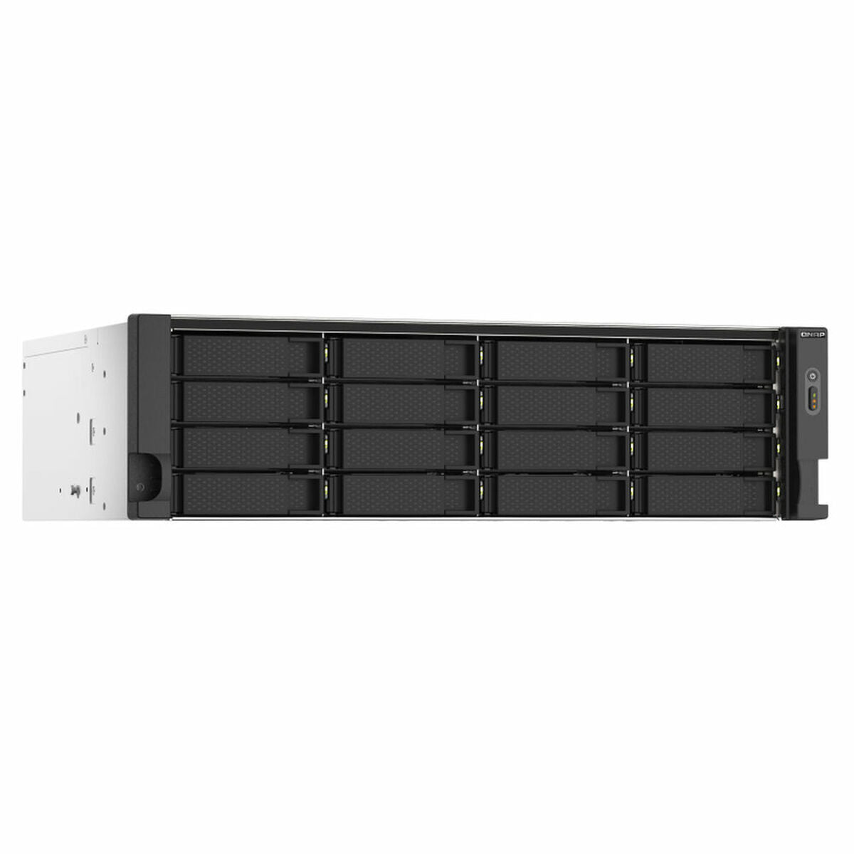 QNAP 16-bay Rackmount NAS AMD Ryzen V1000 series V1500B 4C/8T 2.2GHz 16Go DDR4 RAM 2x2.5GbE LAN optional 10GbE & M.2 NVMe/SATA