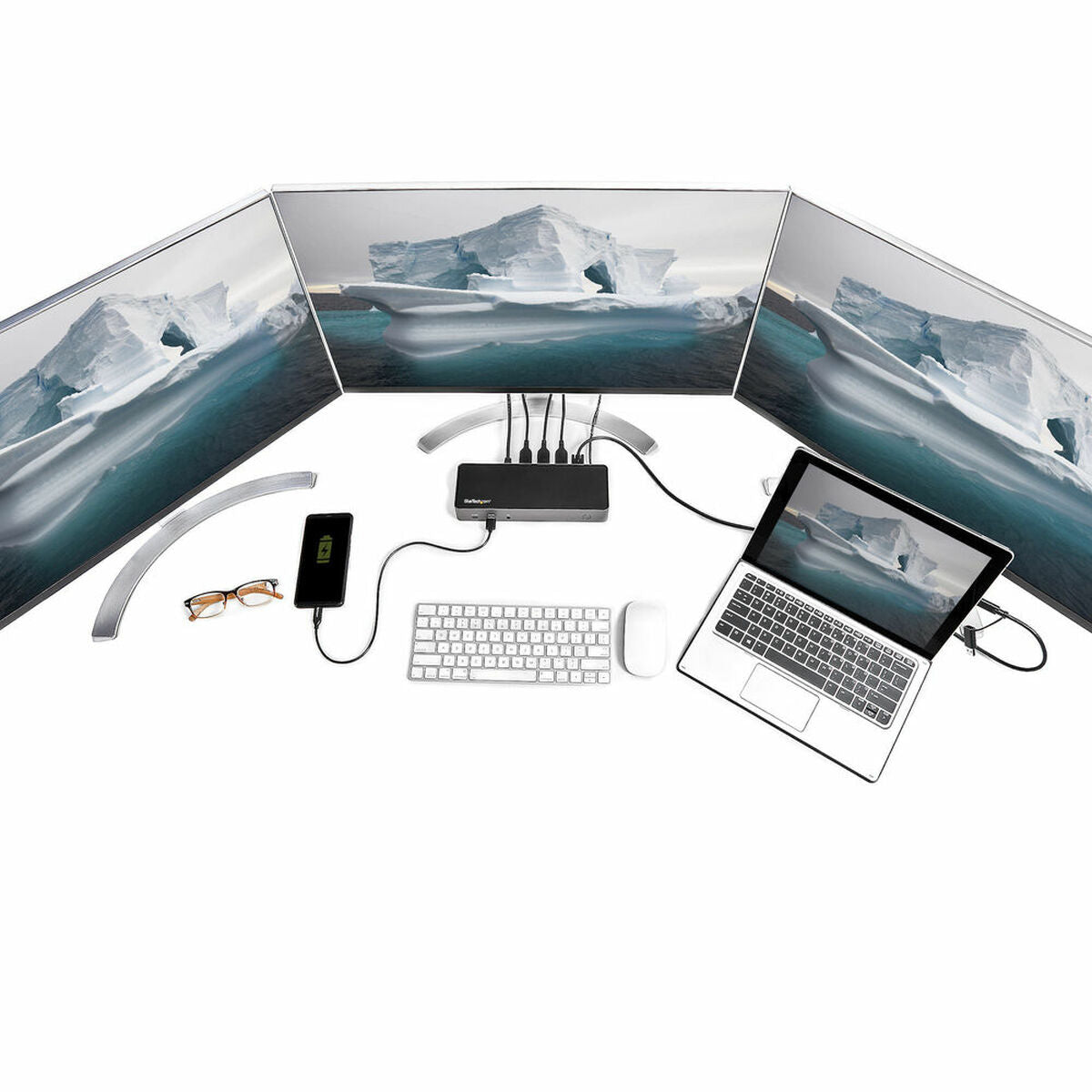 Hybrid USB-C USB-A Dock - Triple 4K 60Hz