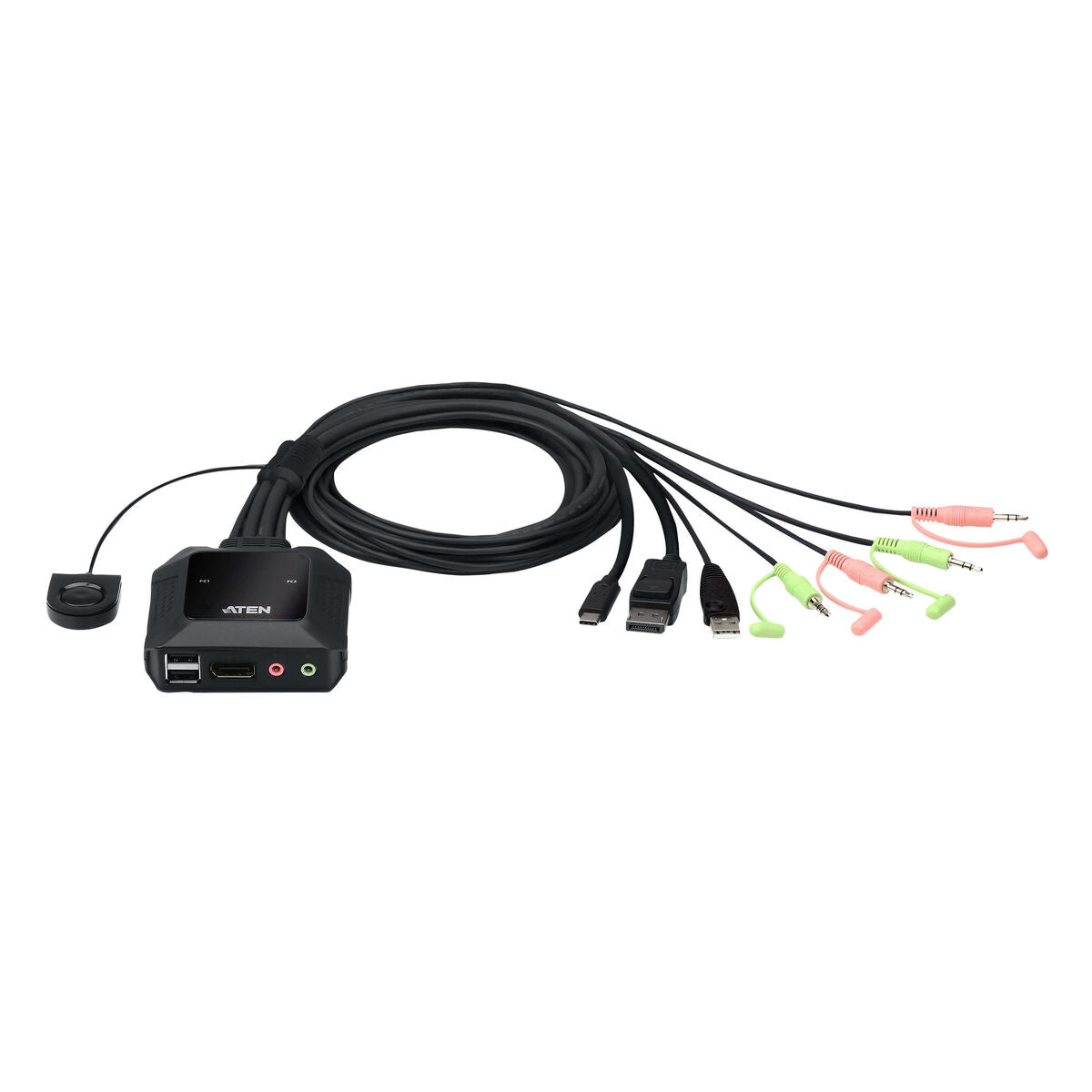 ATEN CS52DP Switch KVM 2 ports Hybride DisplayPort et USB-C