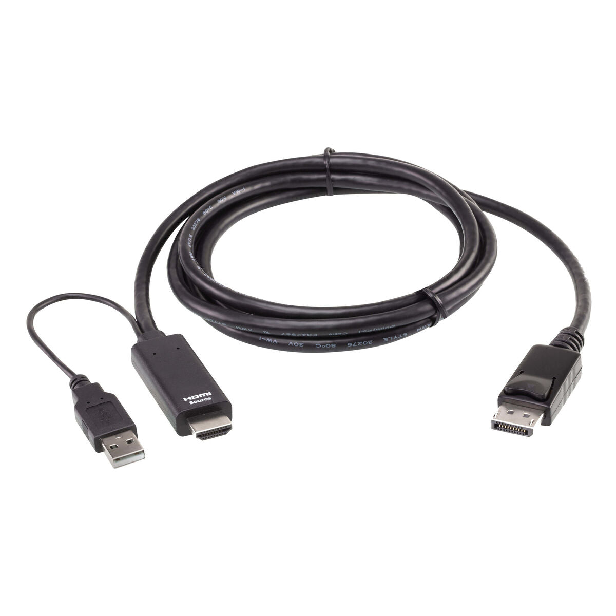 ATEN 2L-7D02HDP câble vidéo et adaptateur 1,8 m HDMI + USB Noir