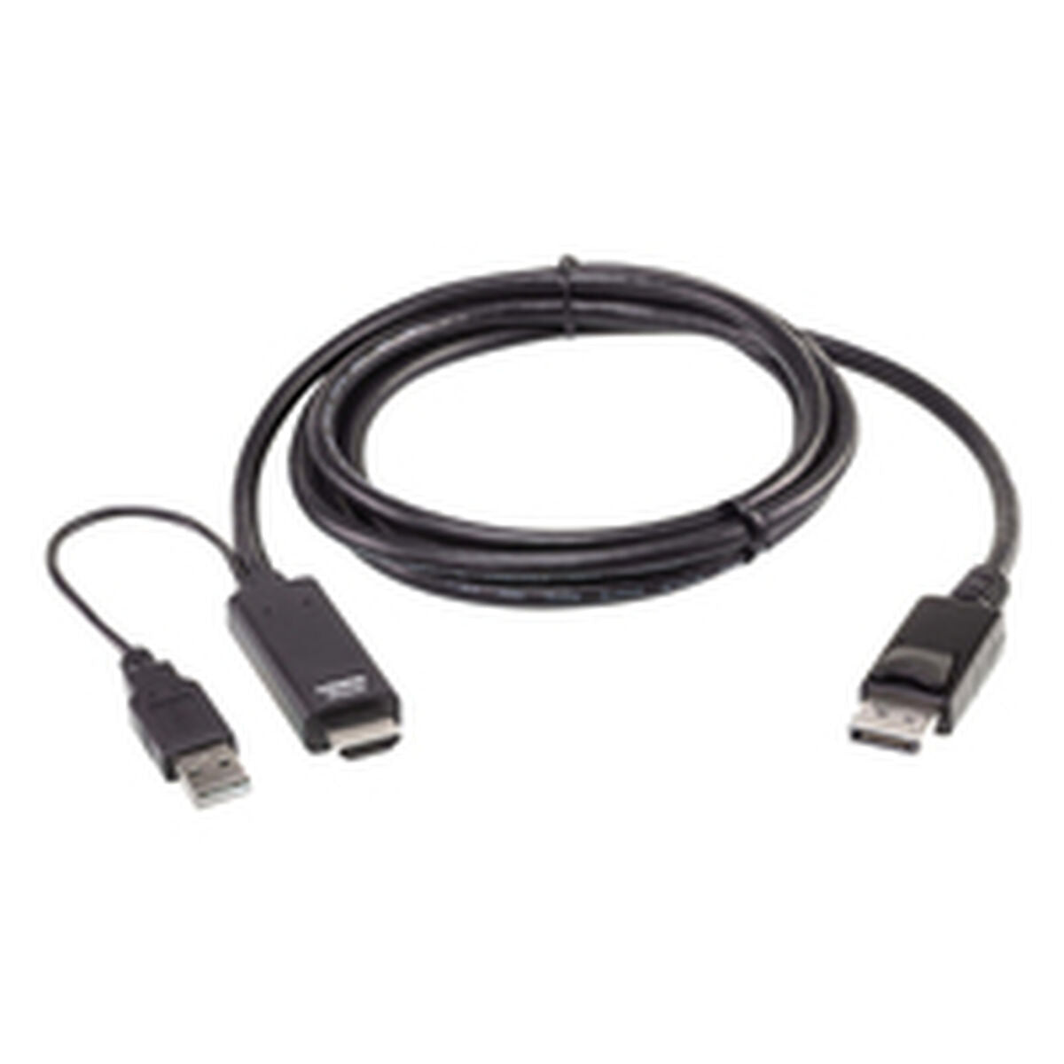 ATEN 2L-7D02HDP câble vidéo et adaptateur 1,8 m HDMI + USB Noir