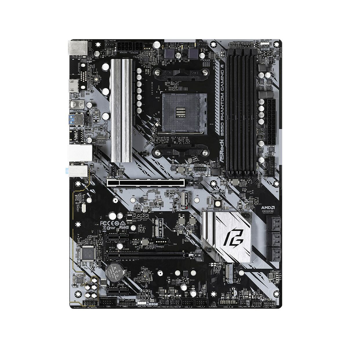 ASRock 90-MXBCY0-A0UAYZ Carte mere B550 Phantom Gaming 4 ATX pour AMD Ryzen