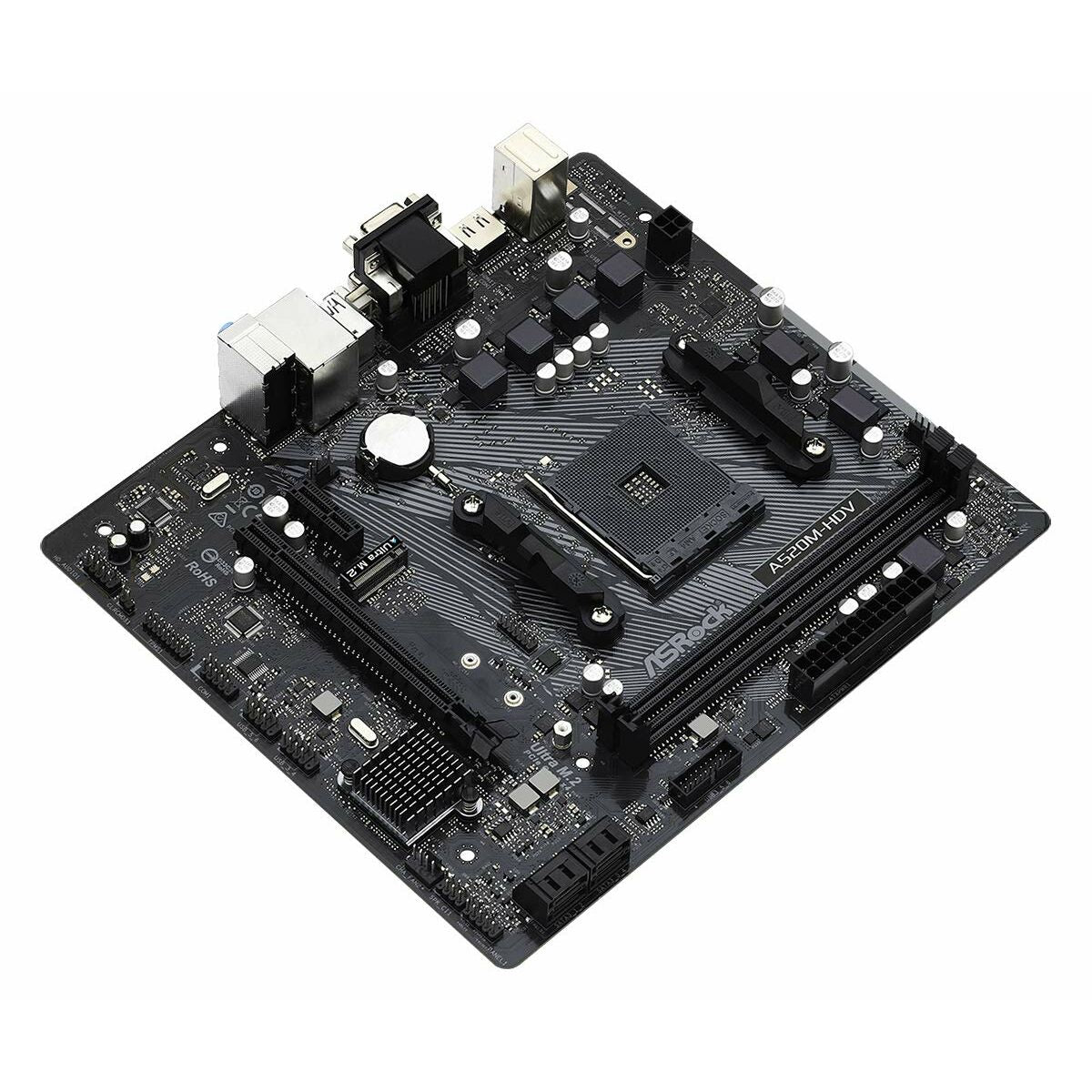 Asrock A520M-HDV Emplacement AM4 micro ATX