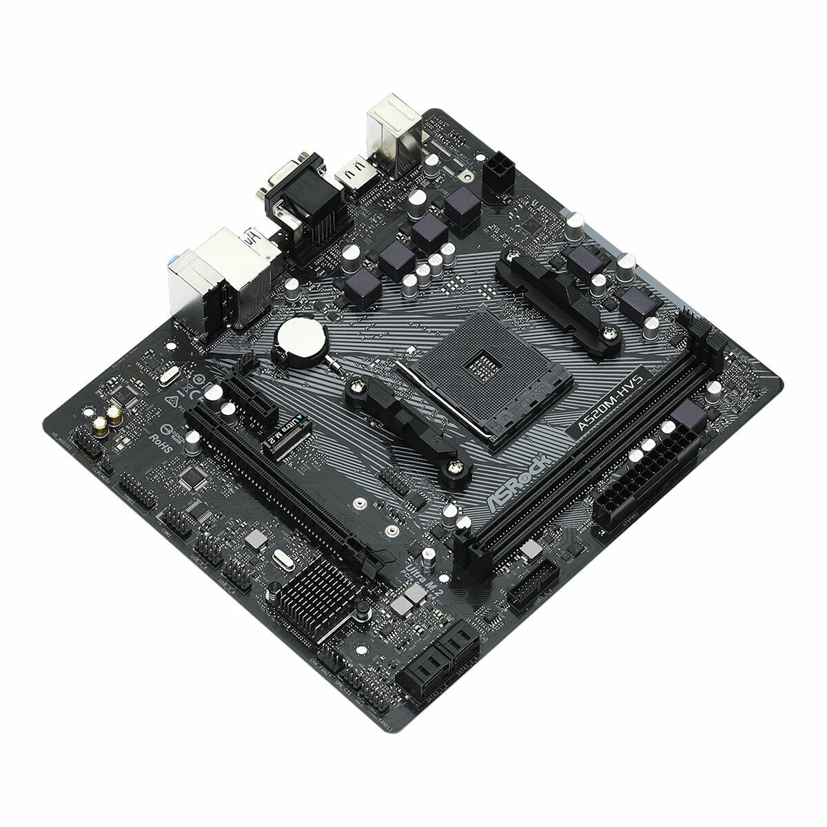 Asrock A520M-HVS AMD A520 Emplacement AM4 micro ATX