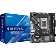 ASRock 90-MXBJJ0-A0UAYZ Carte mere H610M-HVS avec socket LGA 1700 et support DDR4