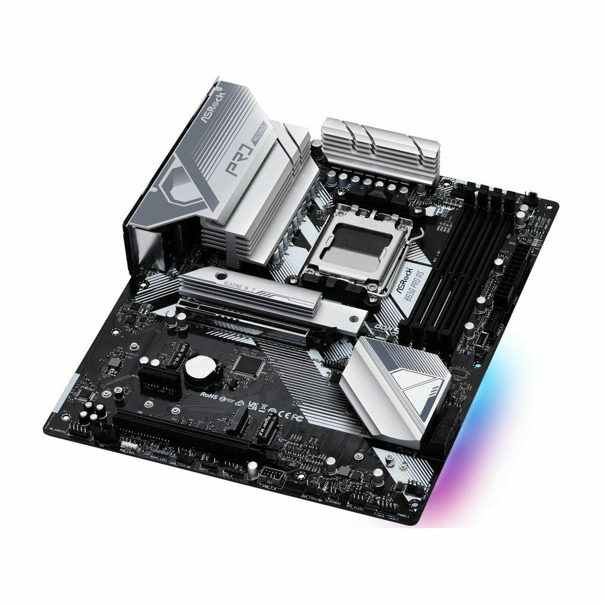 ASRock 90-MXBL10-A0UAYZ Carte mere B650 Pro RS ATX avec DDR5 et Ethernet 2,5 Gigabit