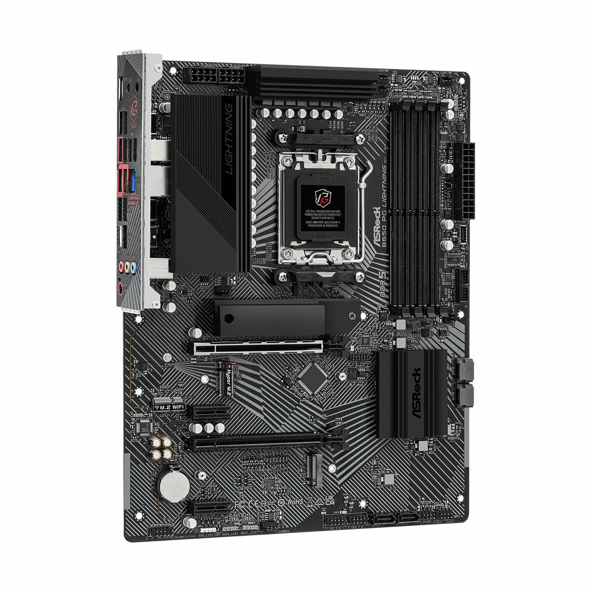 ASRock 90-MXBK20-A0UAYZ Carte mere B650 PG Lightning avec DDR5 et Wi-Fi 6E