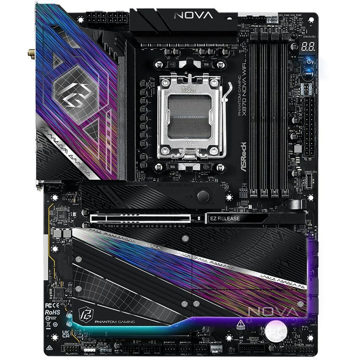 Asrock X870 NOVA WIFI AMD X870 Emplacement AM5 ATX