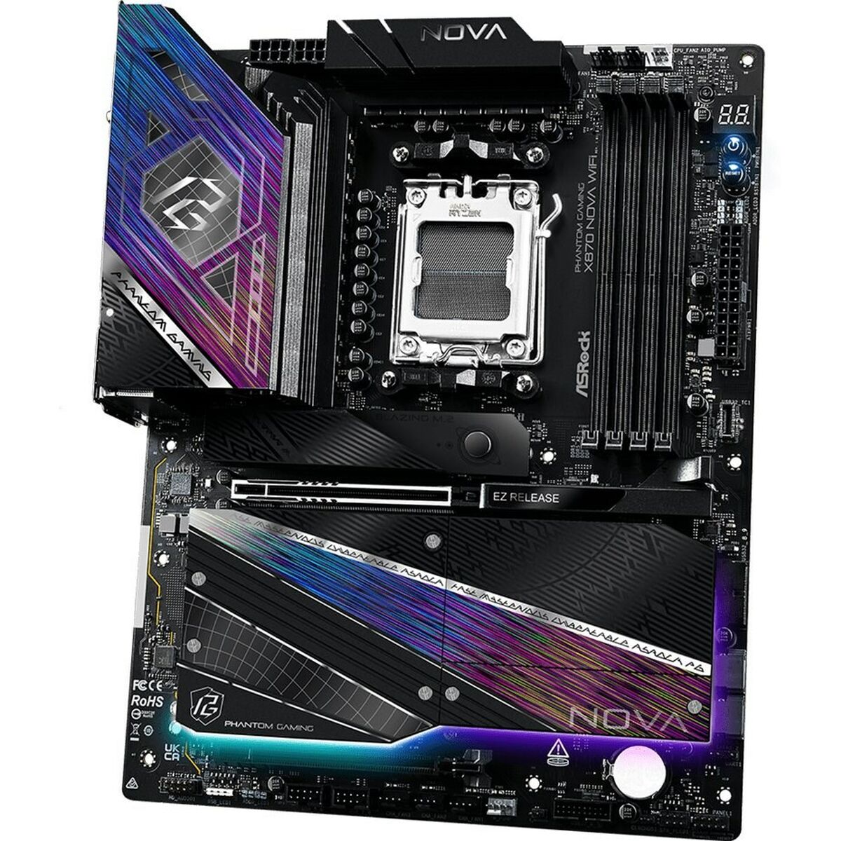 Asrock X870 NOVA WIFI AMD X870 Emplacement AM5 ATX