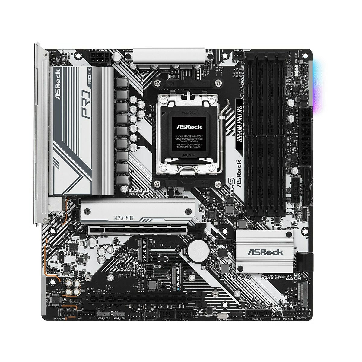 ASRock 90-MXBLP0-A0UAYZ Carte mere B650M Pro RS Micro ATX avec support DDR5