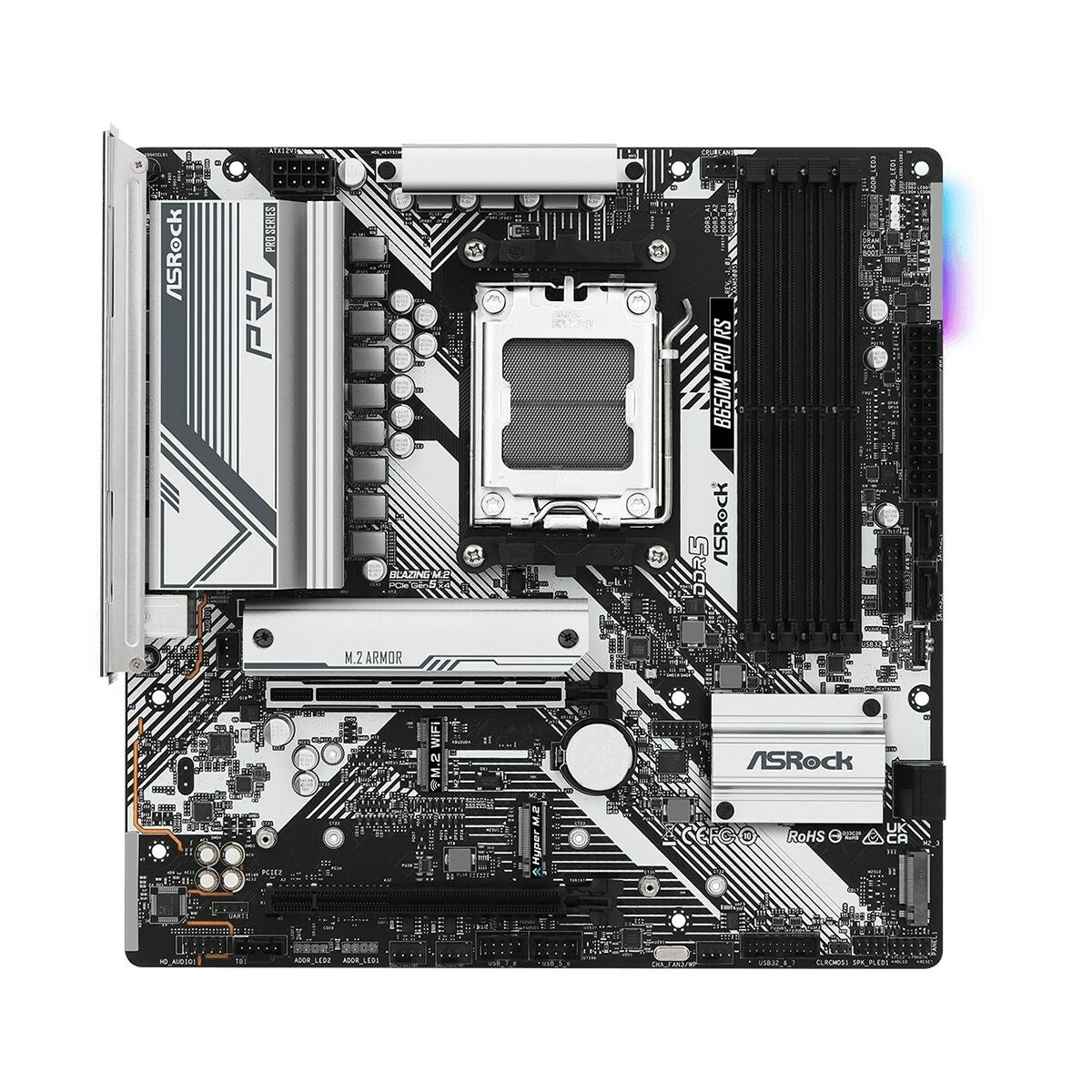 ASRock 90-MXBLP0-A0UAYZ Carte mere B650M Pro RS Micro ATX avec support DDR5