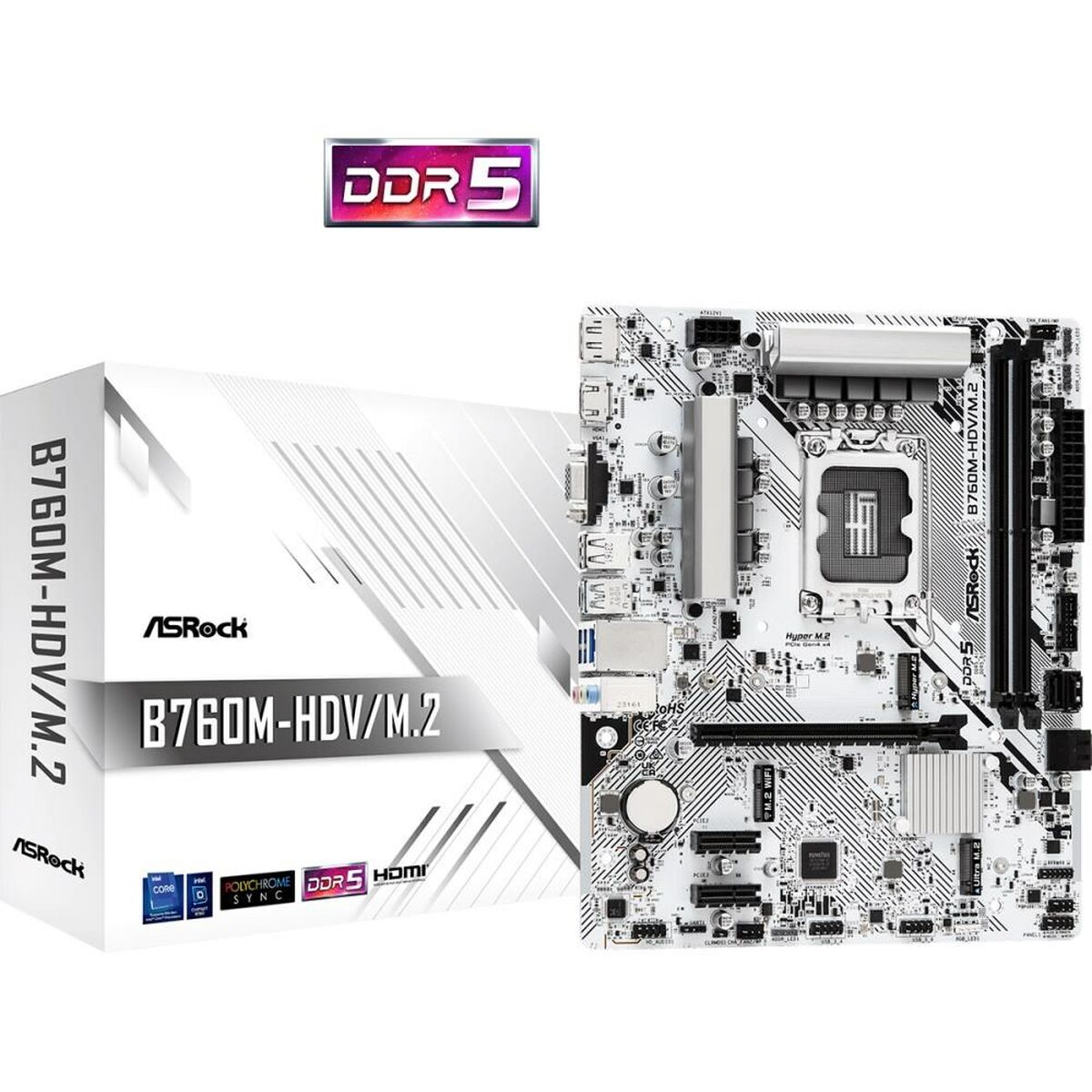 Asrock B760M-HDV/M.2 carte mere Intel B760 LGA 1700 micro ATX