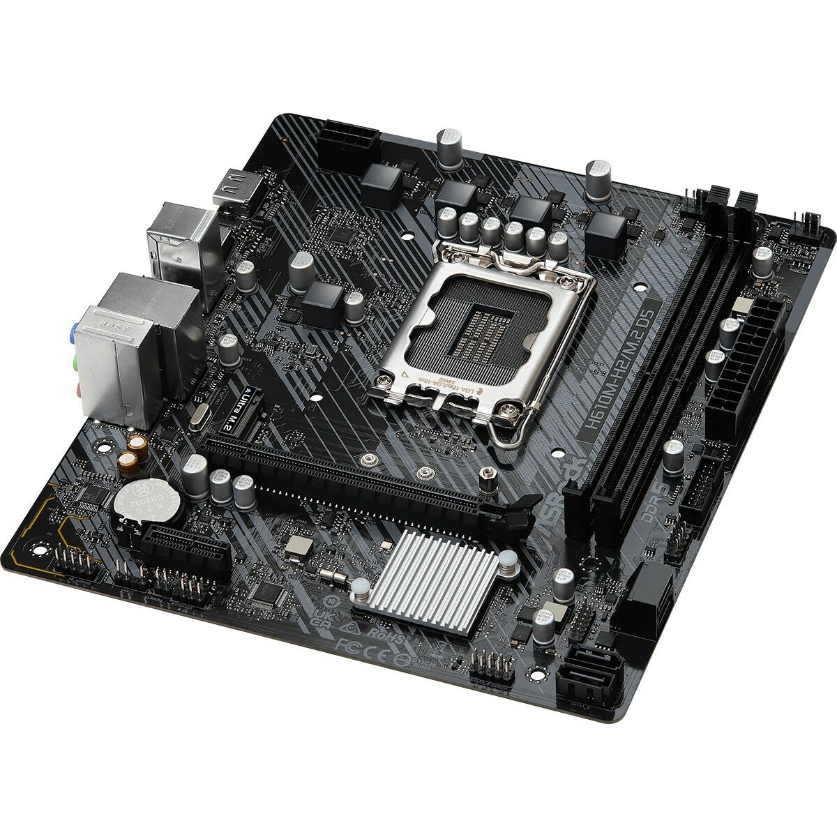 ASRock 90-MXBML0-A0UAYZ Carte mere H610M Micro ATX avec support DDR5 et M.2