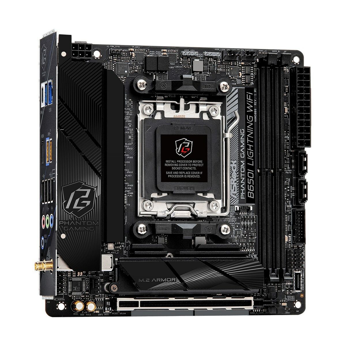 ASRock 90-MXBMP0-A0UAYZ B650I Lightning WiFi Carte mere Mini ITX