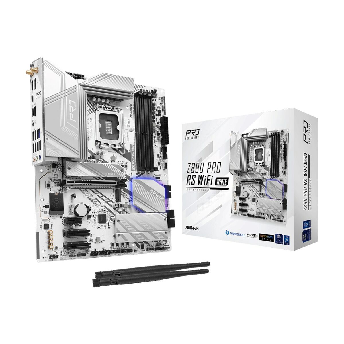 Asrock Z890 Pro RS WiFi White Intel Z890 LGA 1851 (Socket V1) ATX