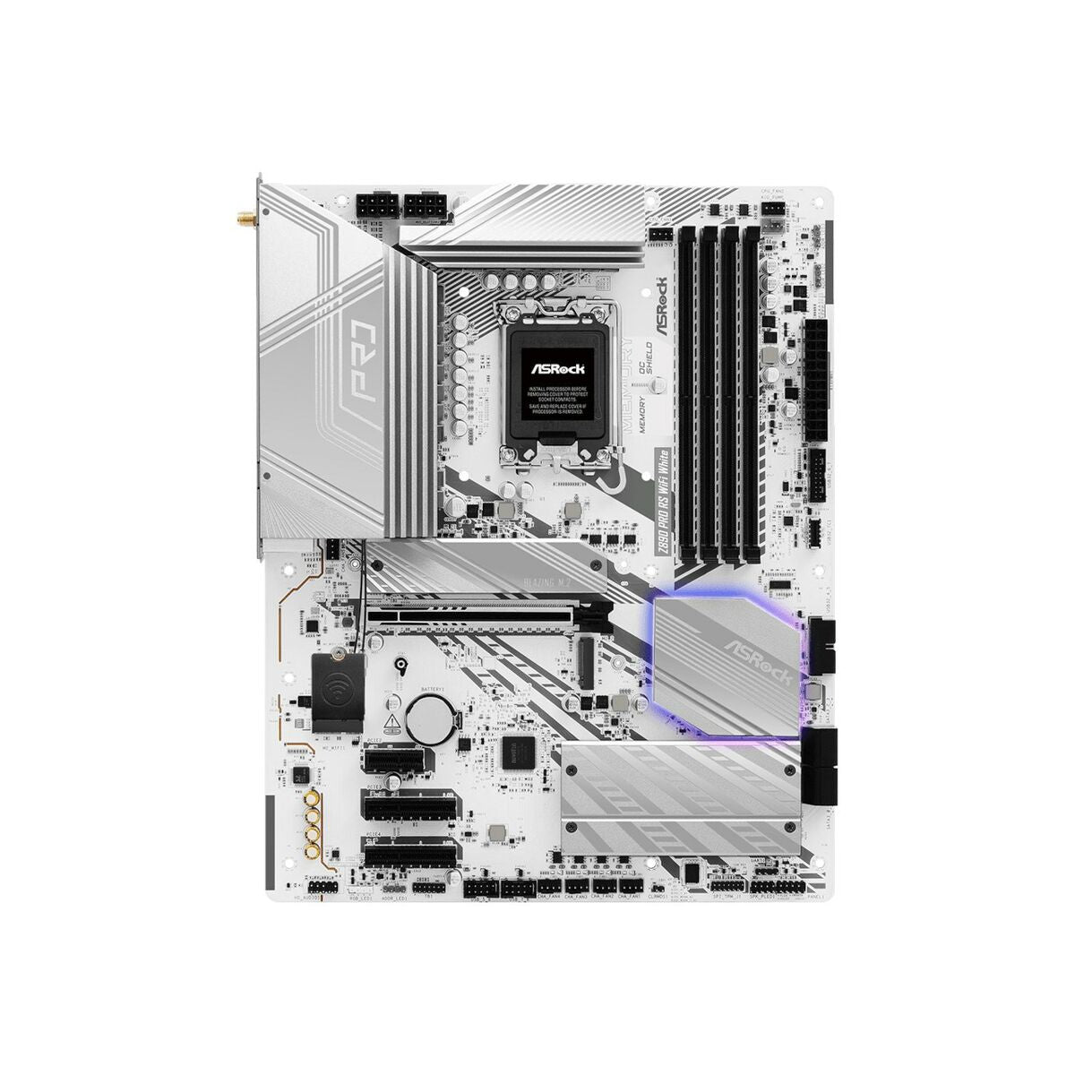 Asrock Z890 Pro RS WiFi White Intel Z890 LGA 1851 (Socket V1) ATX
