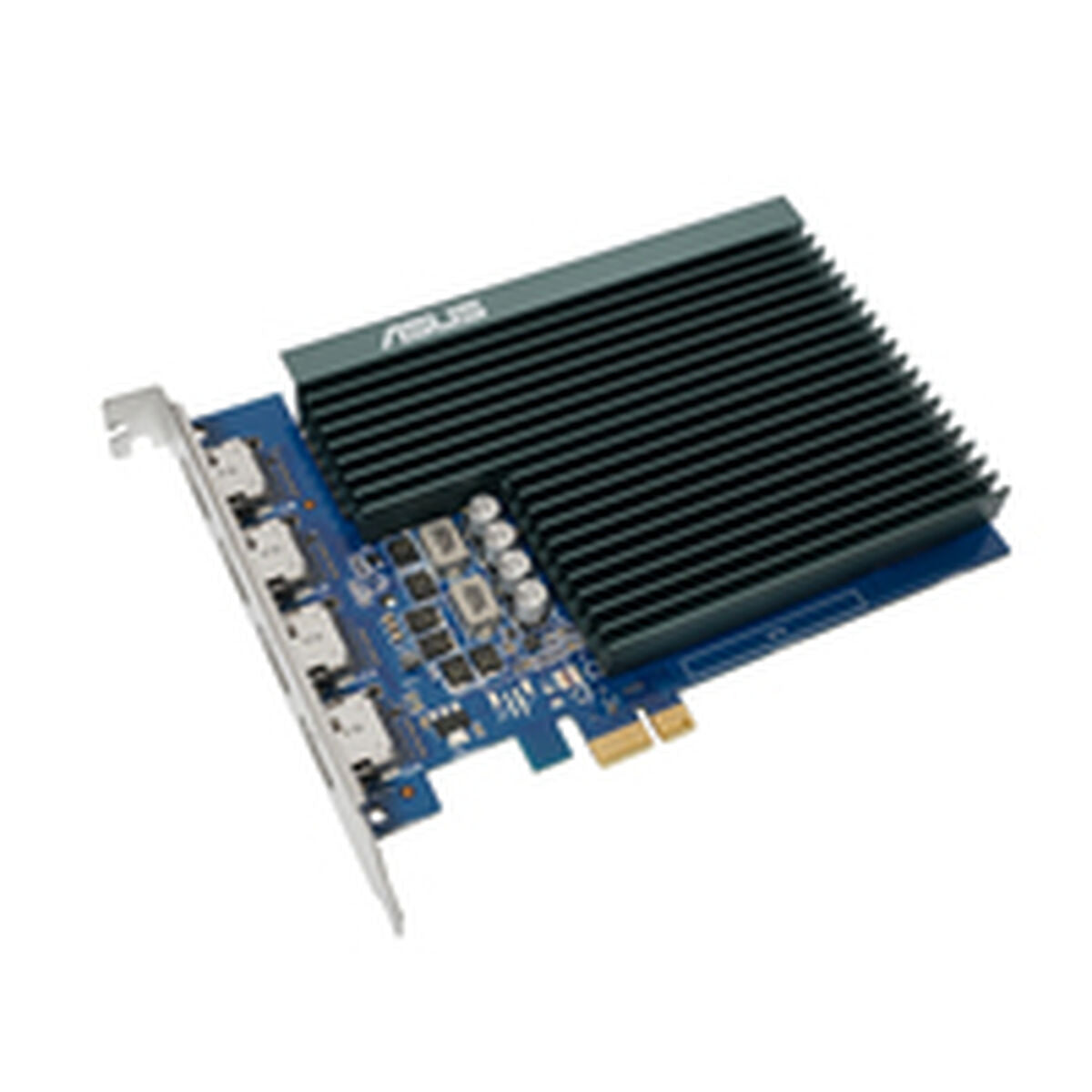 ASUS GT730-4H-SL-2GD5 2Go GDDR5 Memory PCIe 2.0 4xHDMI Ports Single-slot Design Passive Cooling