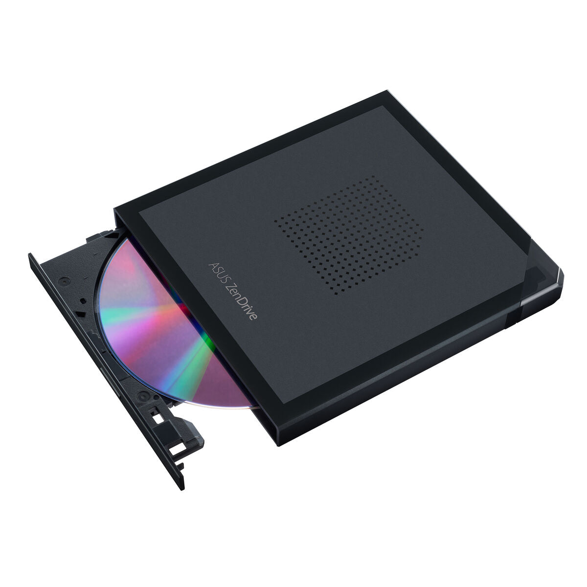 ASUS ZenDrive V1M USB-C external DVD Writer with built-in cable-storage design M-DISC support Backup SW Black