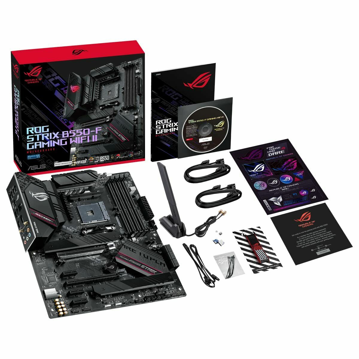 ASUS ROG STRIX B550-F GAMING WIFI II AM4 Socket 4x4DDR 1xHDMI 1xDP 2xM.2