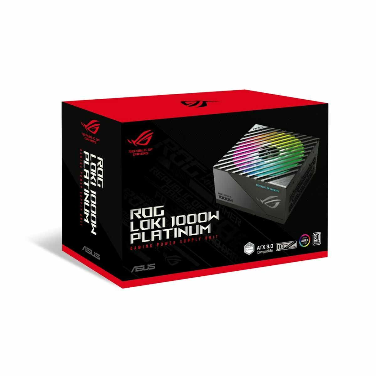 ASUS ROG Loki SFX-L 1000W Platinum Power Supply Unit 80 Plus Platinum ARGB Fan Aura Sync PCIe Gen 5.0 Ready ATX 3.0 Compatible