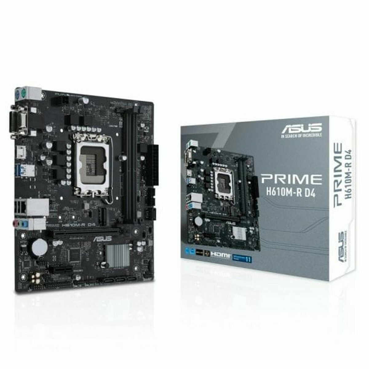 ASUS PRIME H610M-R-SI LGA 1700 2DDR5 microATX 4xSATA MB 1xHDMI 2.1 1xDP 1.4 1xD-Sub 1xM.2