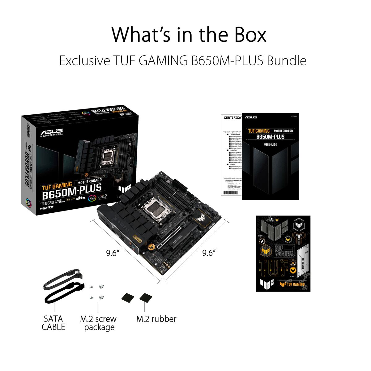 ASUS TUF GAMING B650M-PLUS AM5 DDR5 mATX MB