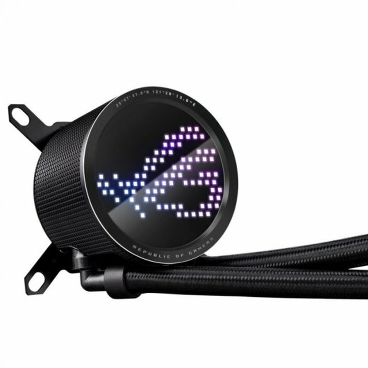 ASUS ROG RYUO III 240 ARGB all-in-one CPU liquid cooler with Asetek 8th gen pump solution and Anime Matrix LED Display