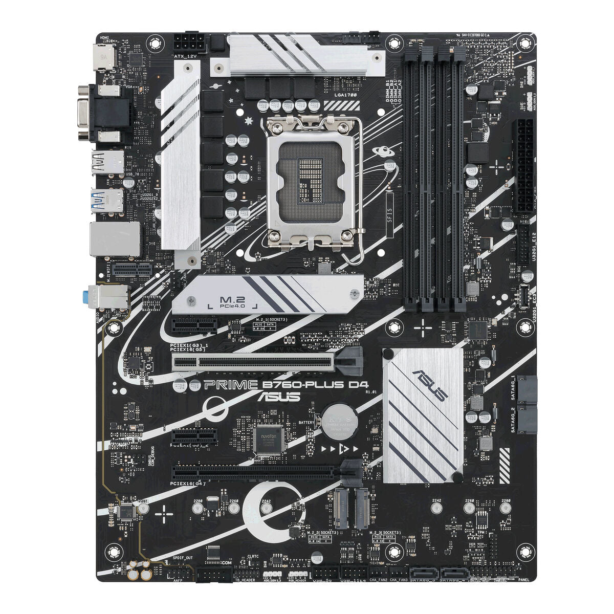 ASUS PRIME B760-PLUS D4 LGA 1700 4DDR4 ATX 4xSATA MB 1xHDMI 2.1 1xDP 1.4 1xD-Sub 3xM.2