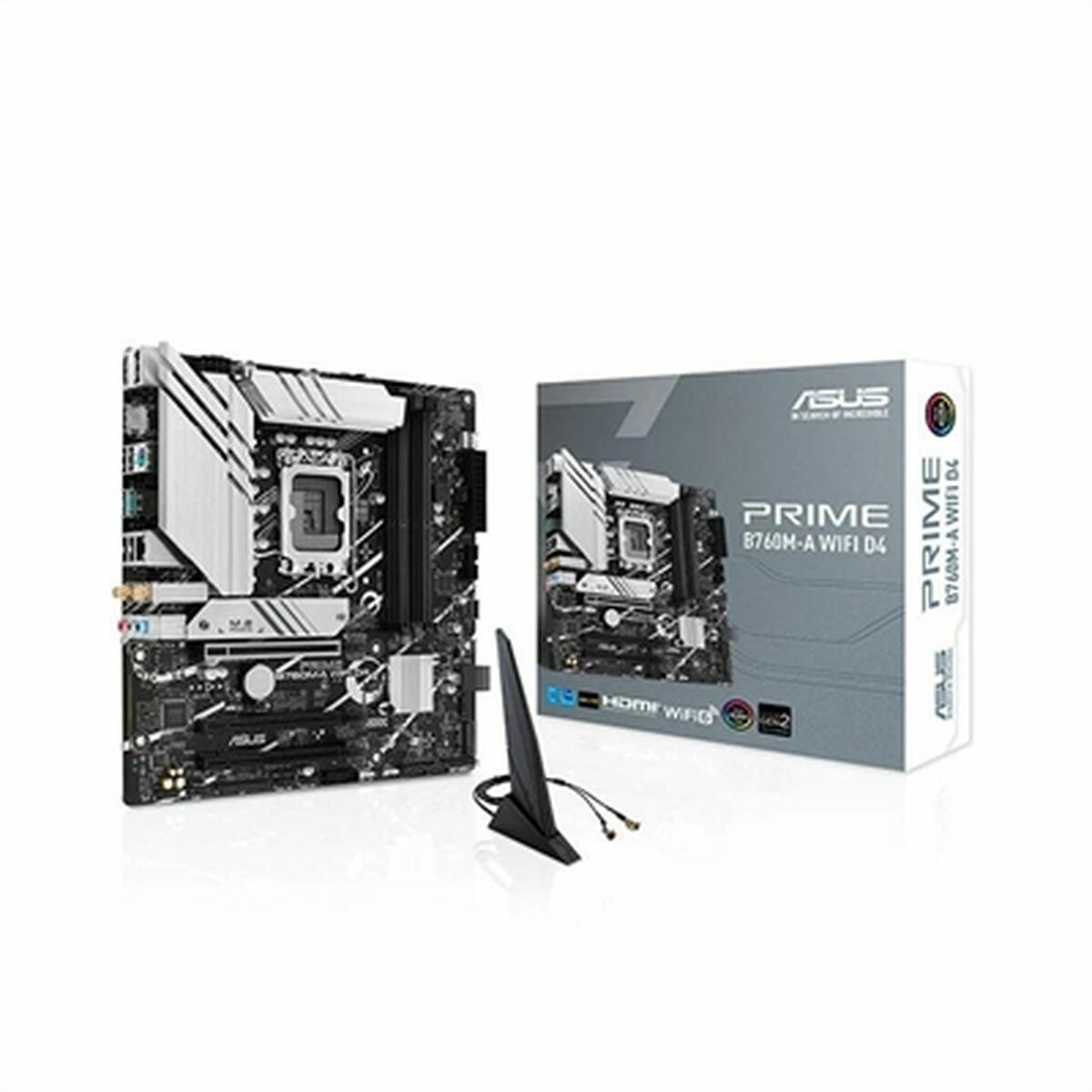 ASUS PRIME B760M-A WIFI D4 LGA 1700 4xDDR4 microATX 4xSATA MB 1xHDMI 2.1 1xDP 1.4 1xD-Sub 2xM.2
