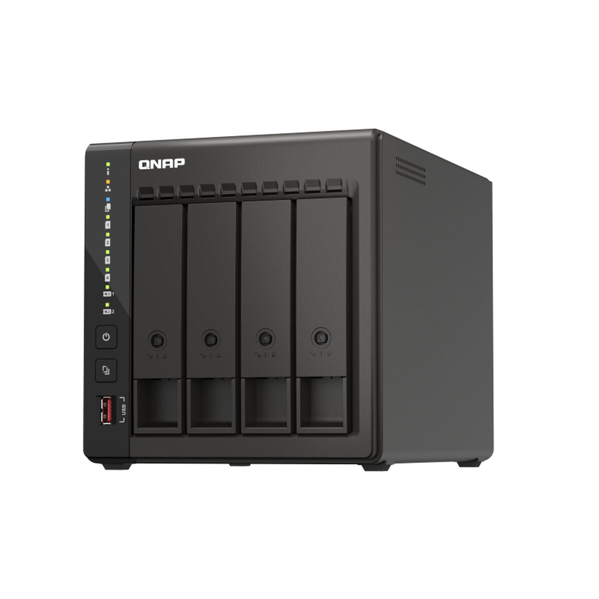 QNAP TS-453E-8G 4-bay desktop NAS Intel Celeron J6412 4C 2.0GHz burst 2.6GHz onboard 8Go RAM 2xHDMI 1.4b 2xM.2 2280 PCIe slots