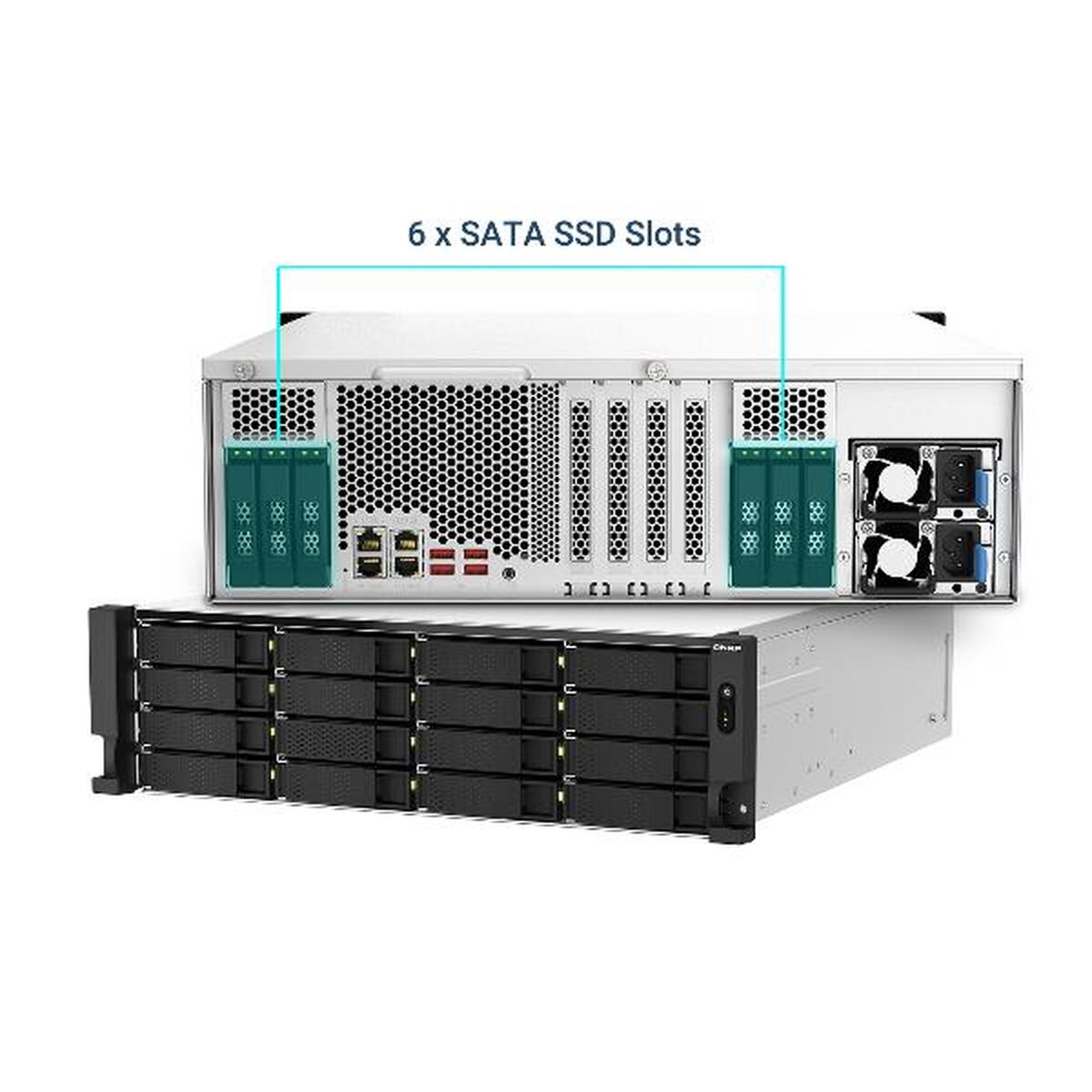 22-Bay 3U RM NAS Xeon E-2378 64GB RAM