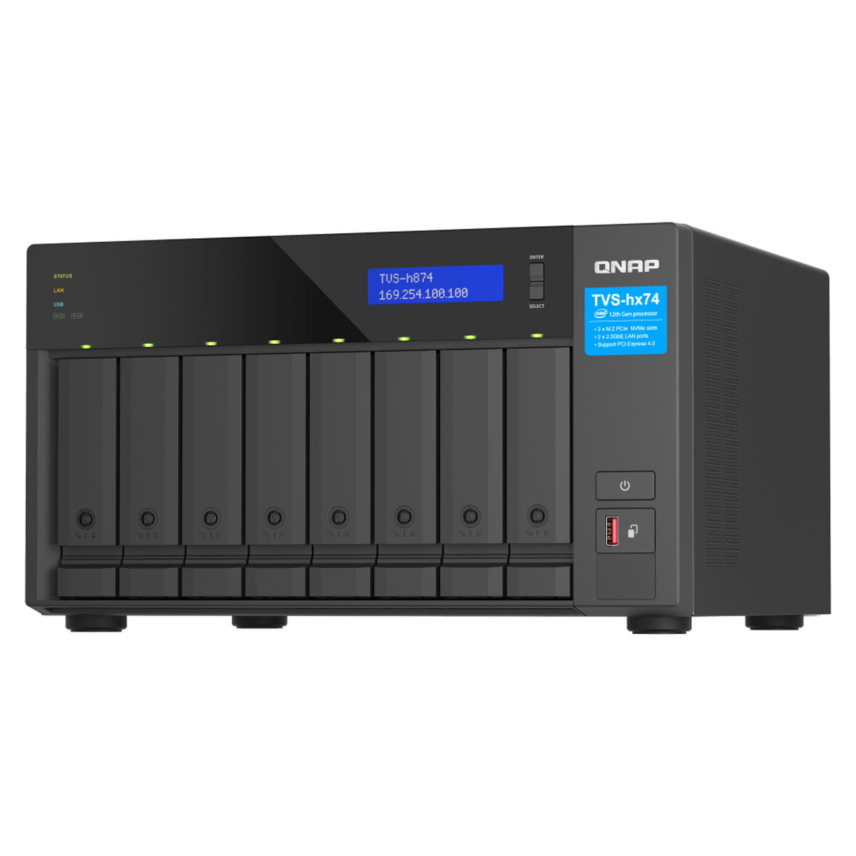 8bay QuTS hero NAS Intel Core i7 12-core