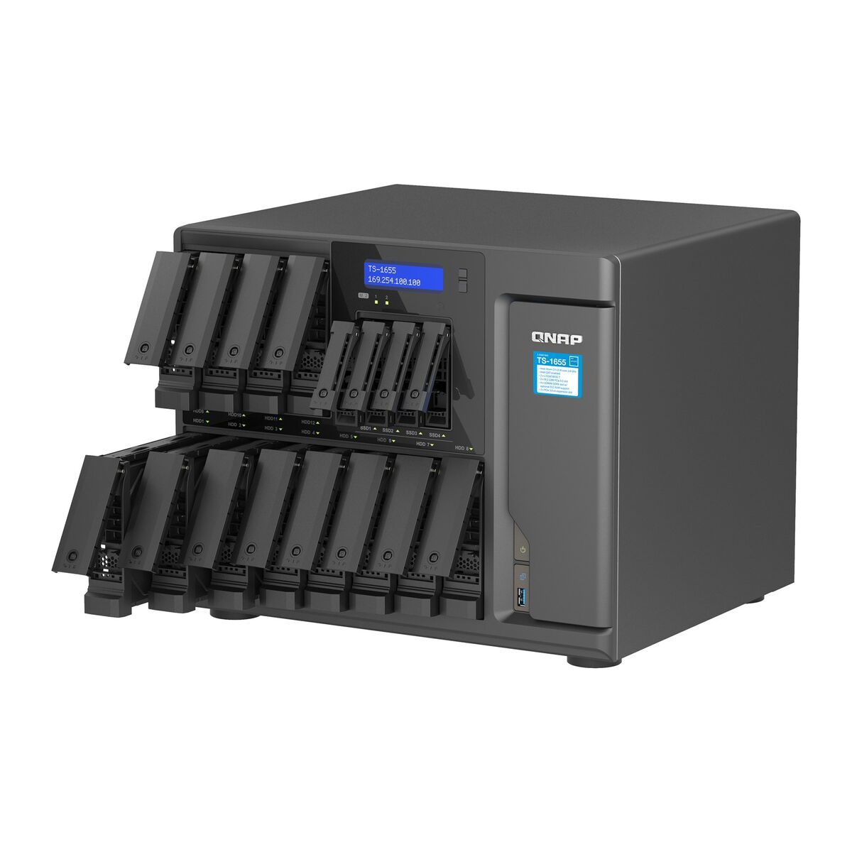 16-Bay NAS IntelAtomC5125 8GB DDR4 2.5Gb