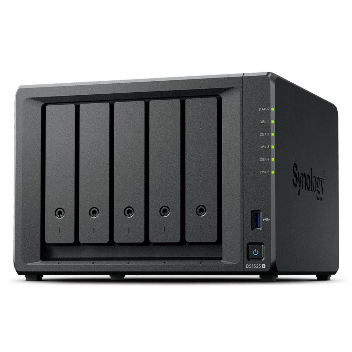 SYNOLOGY DS1525+ Desktop 5-BAY AMD Ryzen Embedded R1600 DUAL CORE 8Go RAM up to 32Go