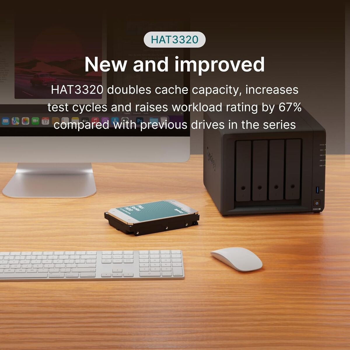 SYNOLOGY Disque dur SATA 3.5 de qualité NAS conçu pour les unités j Value et Plus 8To Compatibilité et gestion améliorées