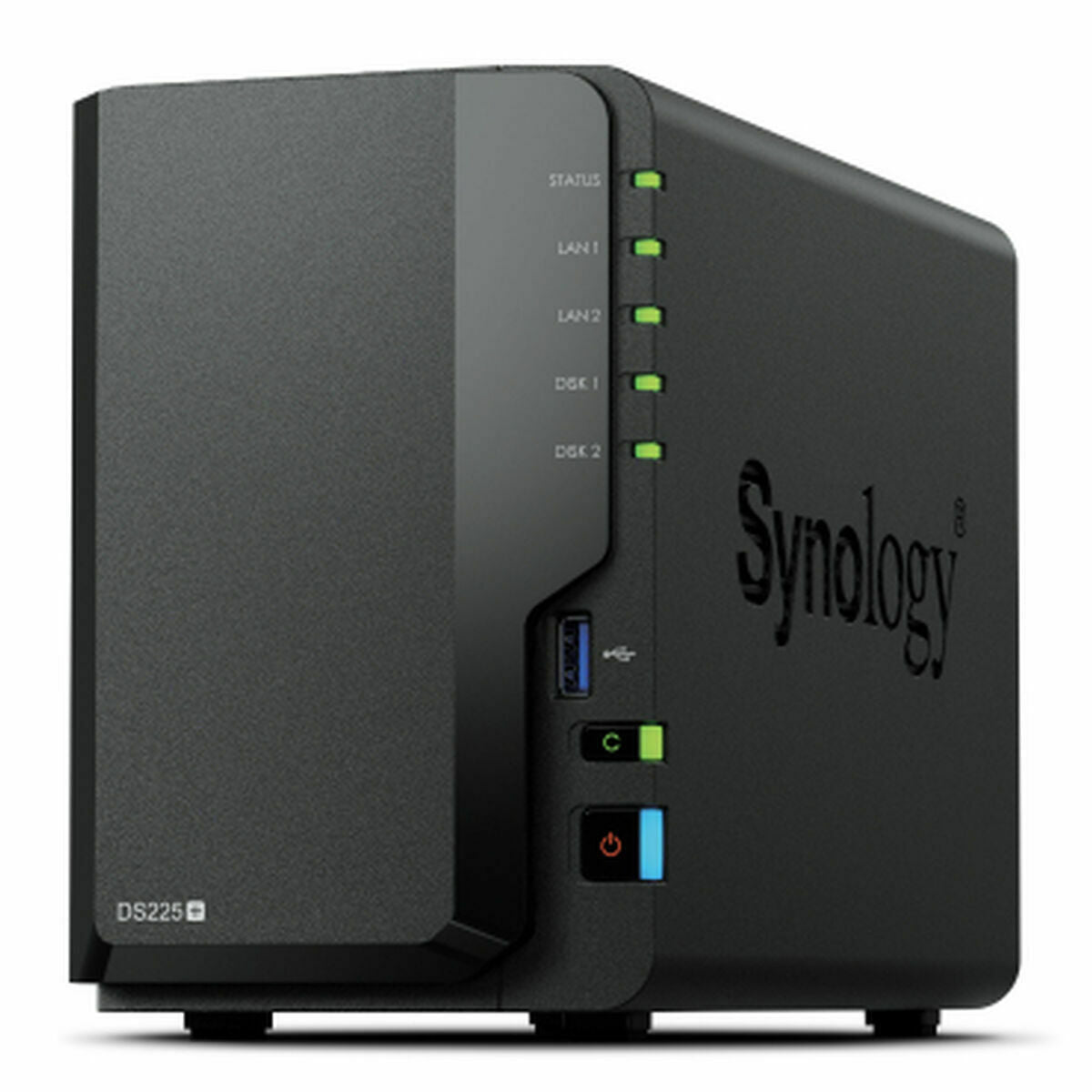 SYNOLOGY NAS avancé à 2 baies pour les utilisateurs domestiques - Stockage de fichiers/Sauvegarde - Port réseau 2.5Gbit/s