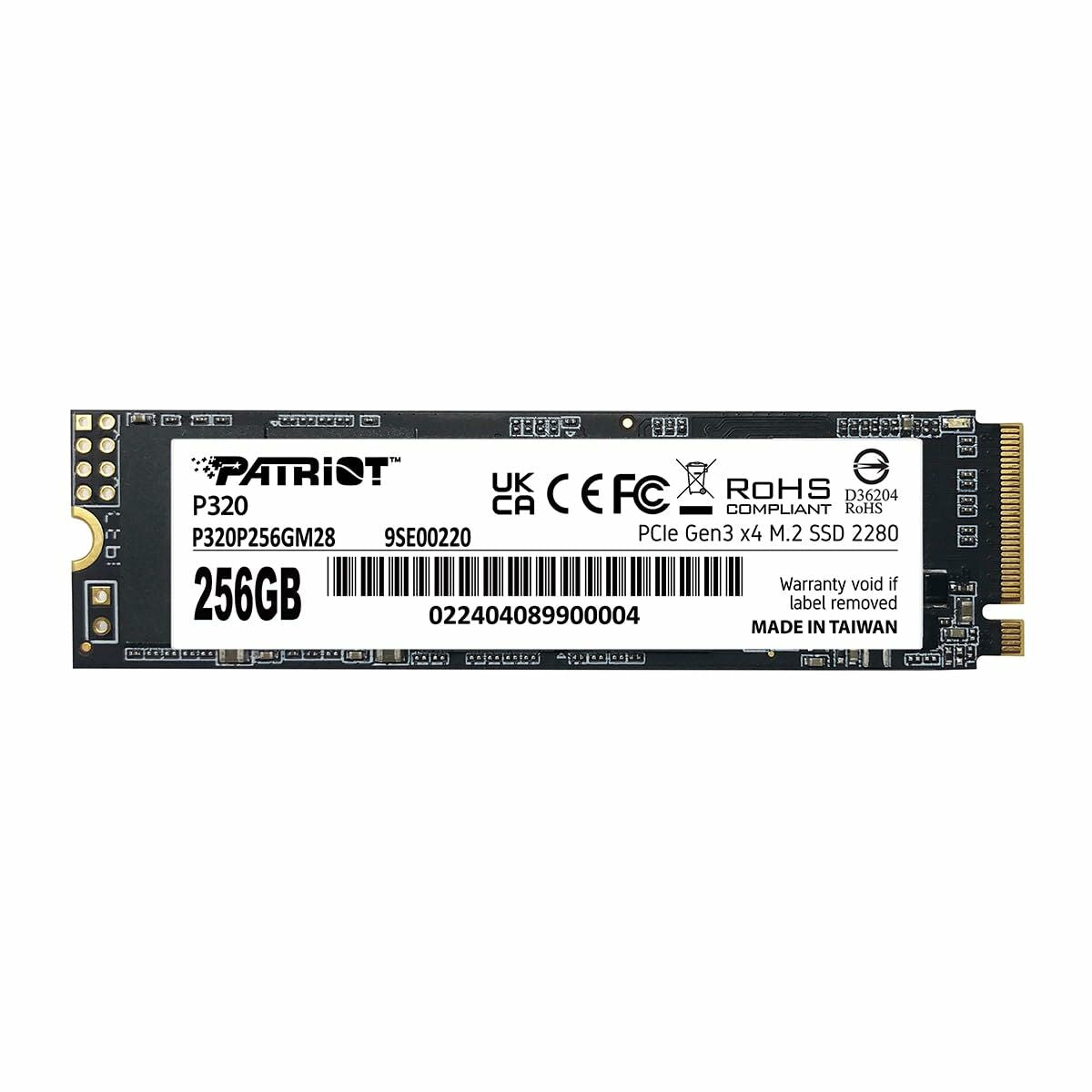 Patriot Memory P320 256 Go M.2 PCI Express 3.0 NVMe