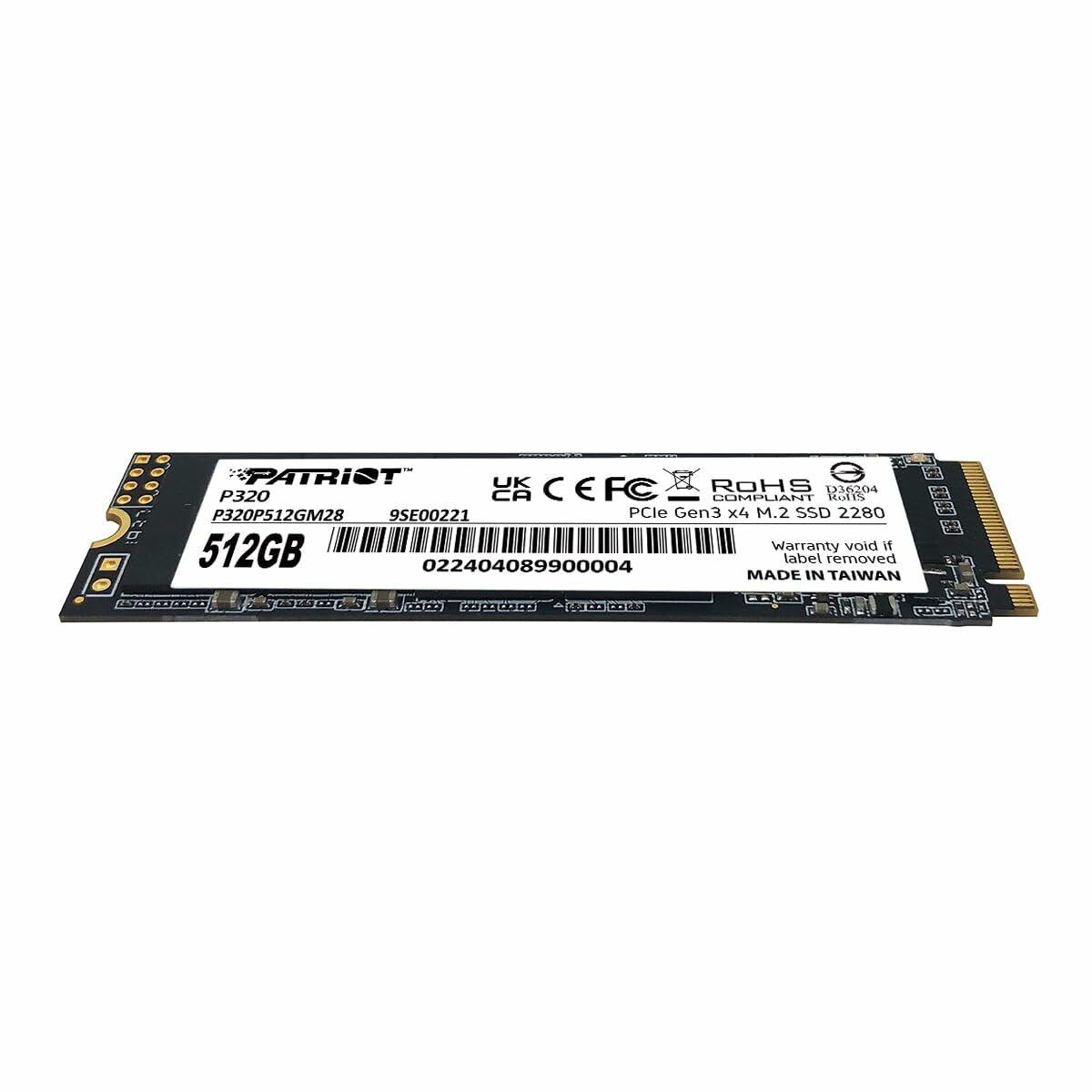 Patriot Memory P320 512 Go M.2 PCI Express 3.0 NVMe