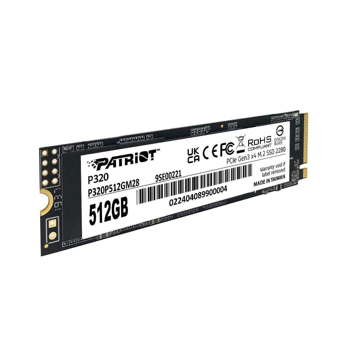 Patriot Memory P320 512 Go M.2 PCI Express 3.0 NVMe