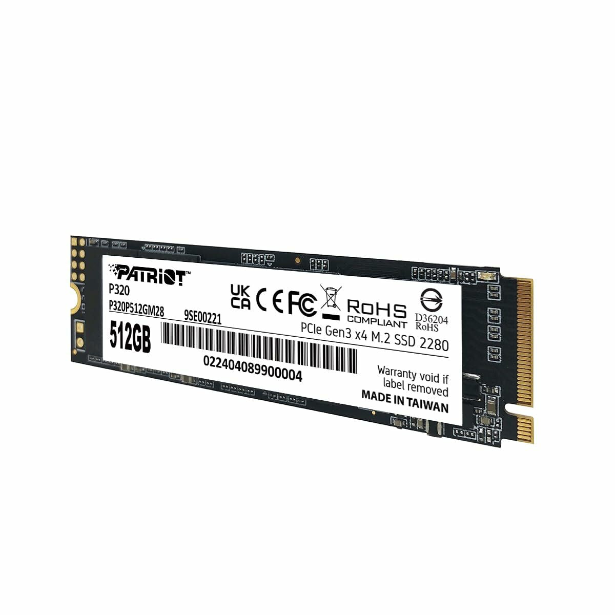 Patriot Memory P320 512 Go M.2 PCI Express 3.0 NVMe