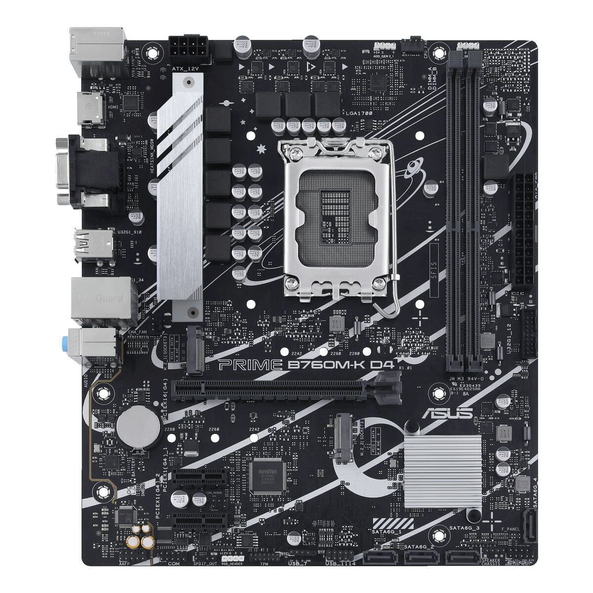 ASUS PRIME B760M-K D4 LGA1700 microATX MB 2xDDR4 4xSATA 2xM.2 1xD-Sub 1xHDMI 2.0
