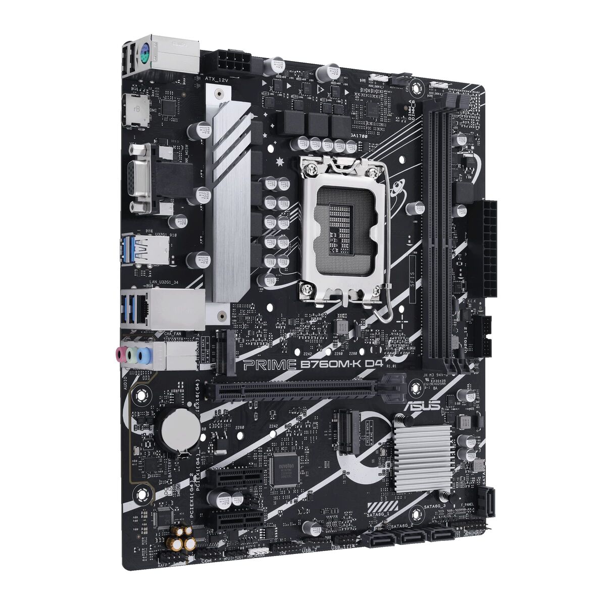 ASUS PRIME B760M-K D4 LGA1700 microATX MB 2xDDR4 4xSATA 2xM.2 1xD-Sub 1xHDMI 2.0