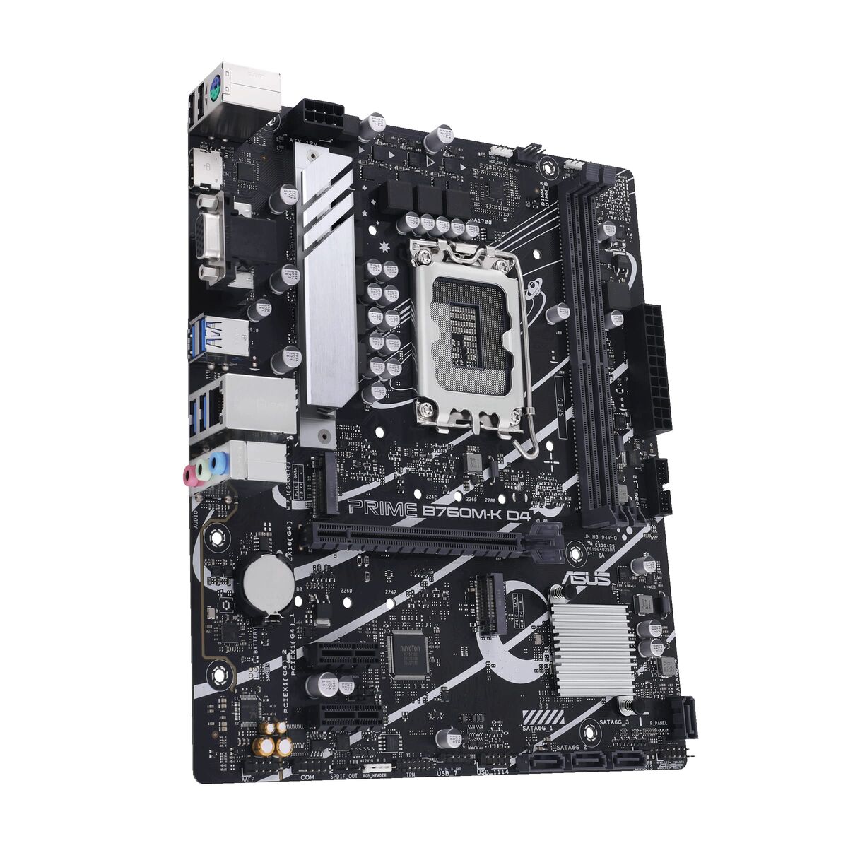 ASUS PRIME B760M-K D4 LGA1700 microATX MB 2xDDR4 4xSATA 2xM.2 1xD-Sub 1xHDMI 2.0