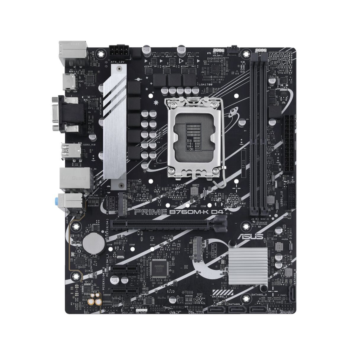 ASUS PRIME B760M-K D4 LGA1700 microATX MB 2xDDR4 4xSATA 2xM.2 1xD-Sub 1xHDMI 2.0