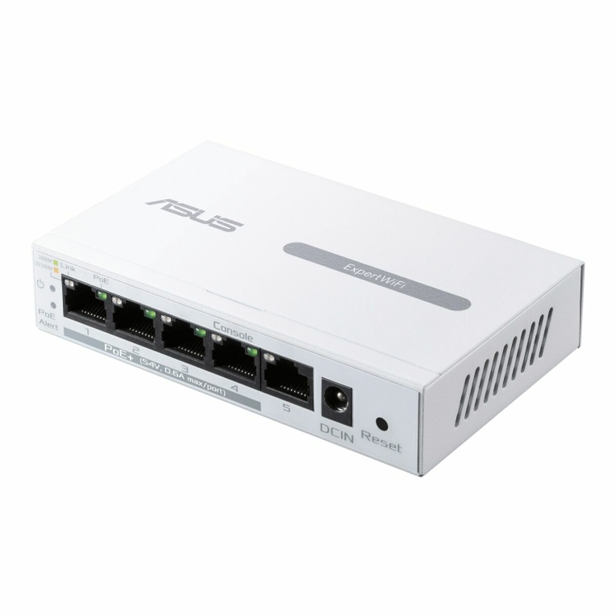 ASUS EBP15 5-Port GbE smart managed PoE+ switch 4 PoE+ ports 60W Supports PoE priority setting