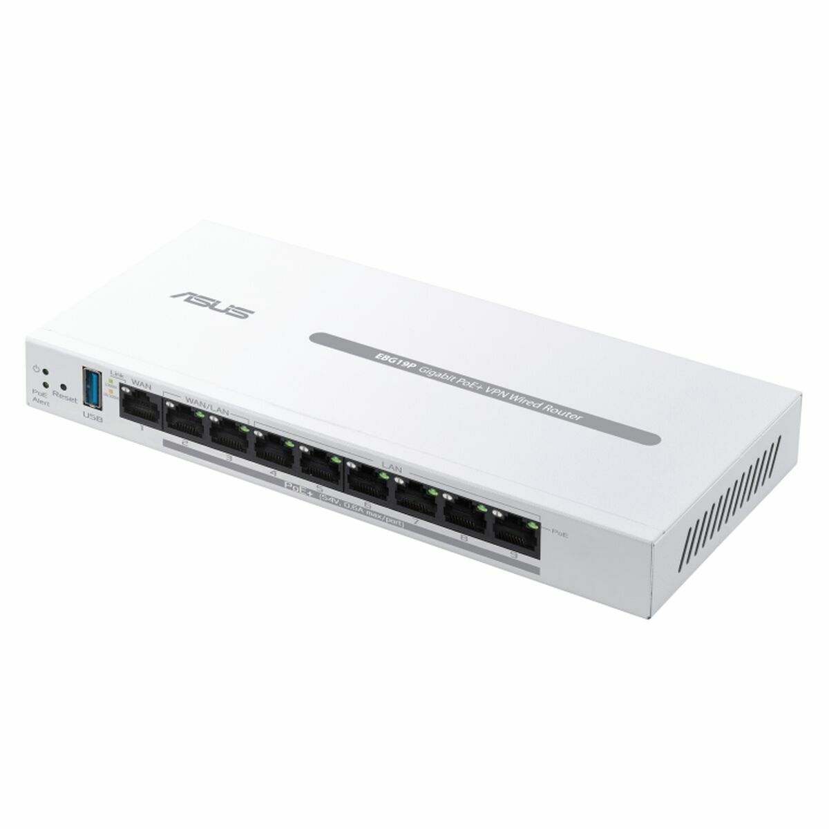 ASUS ExpertWiFi EBG19P Gigabit PoE+ VPN wired router 8 PoE+ ports 123W Up to 3 WAN ethernet ports