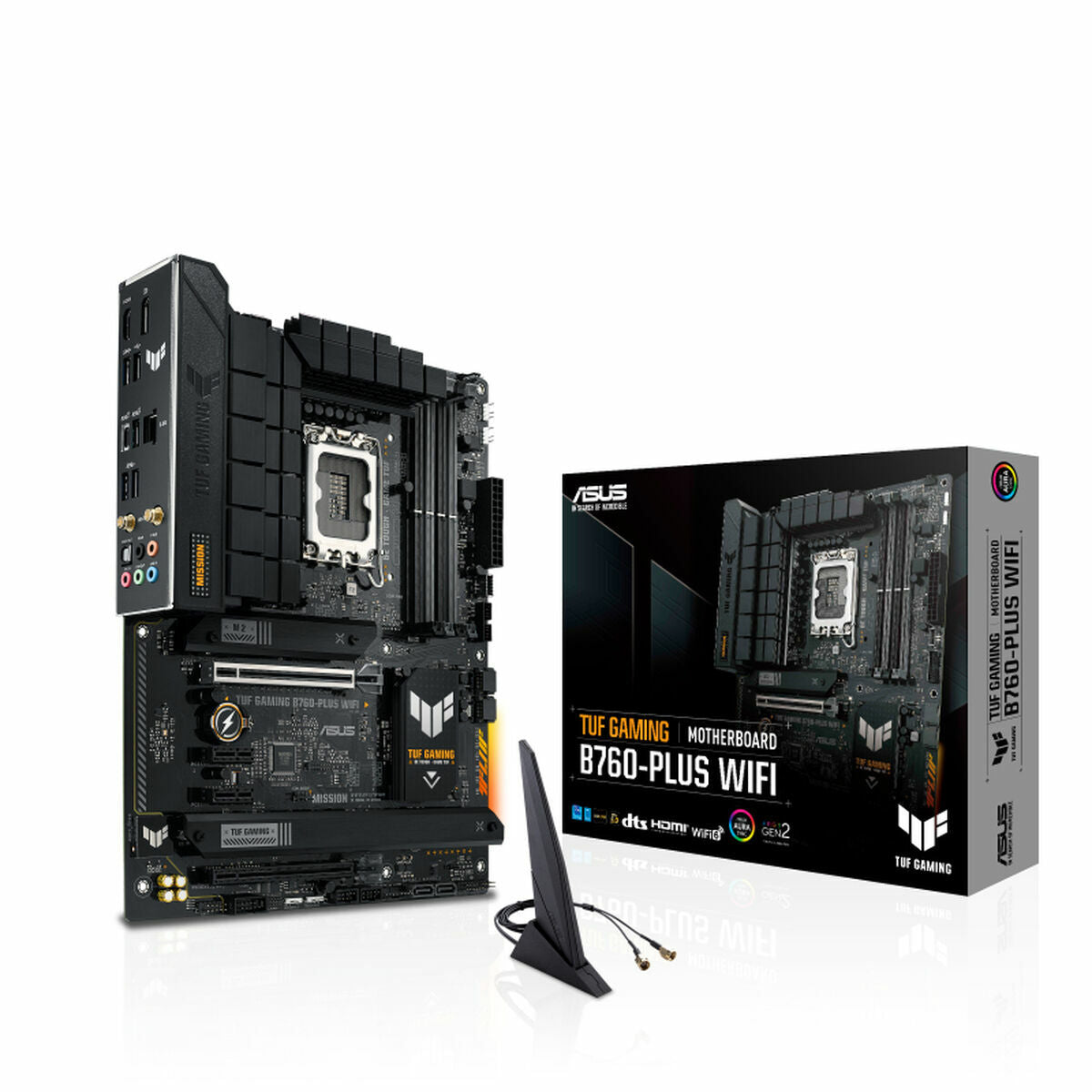 ASUS TUF GAMING B760-PLUS WIFI LGA 1700 4DDR5 ATX 4xSATA MB 1xHDMI 2.1 1xDP 1.4 3xM.2