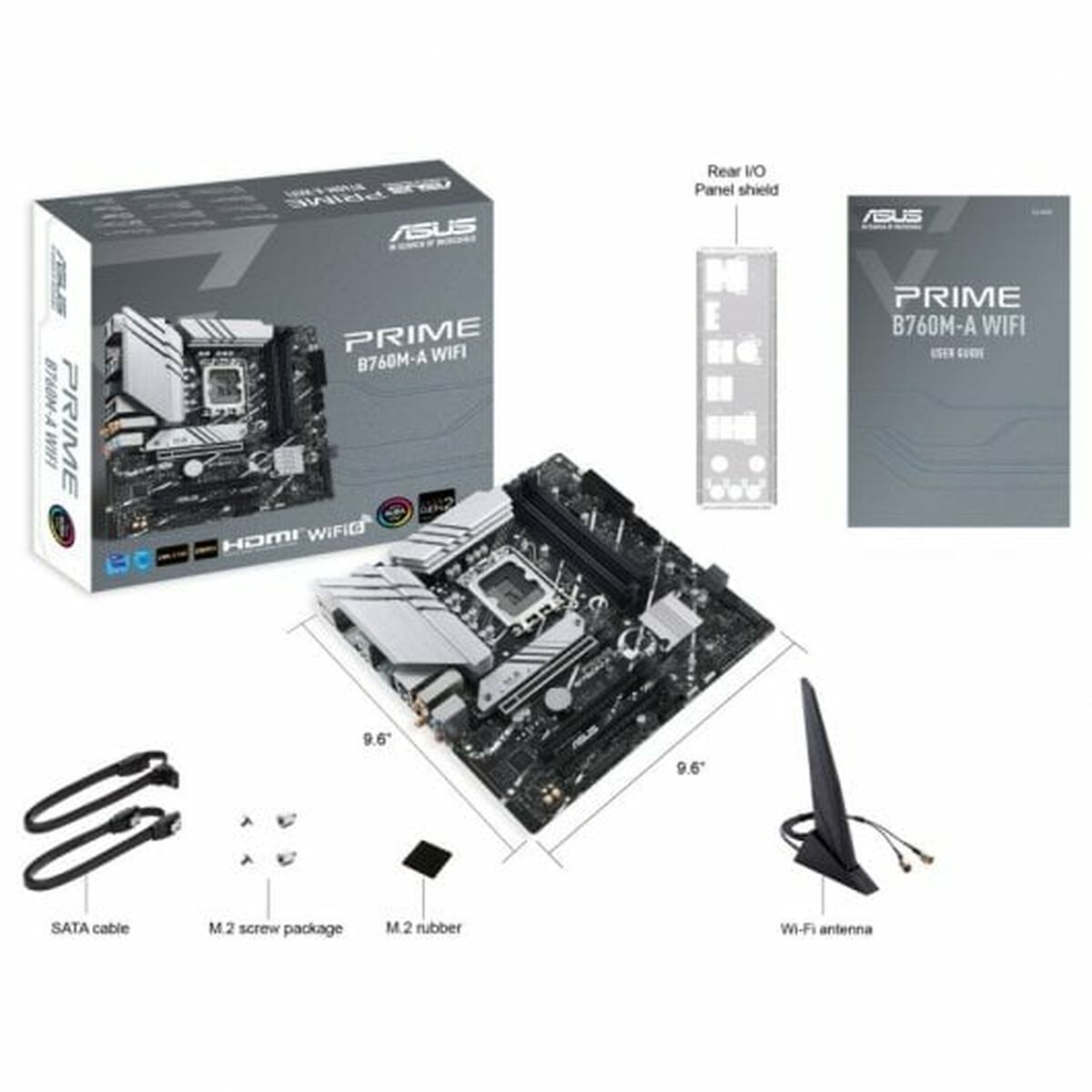 ASUS PRIME B760M-A WIFI LGA 1700 4xDDR5 microATX 4xSATA MB 2xHDMI 1xDP 2xM.2